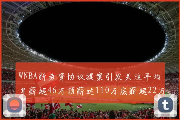 WNBA新劳资协议提案引发关注平均年薪超46万顶薪达110万底薪超22万